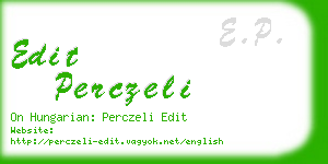 edit perczeli business card